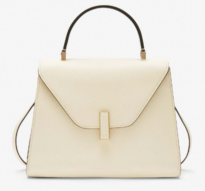 Valextra Iside Top Handle Medium Bag 56028 PERGAMENA WHITE