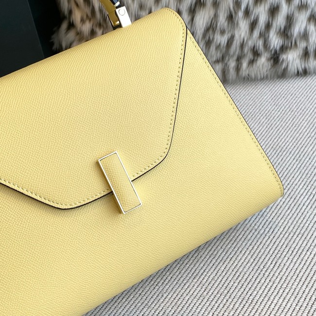 Valextra Iside Top Handle Medium Bag 56028 YELLOW