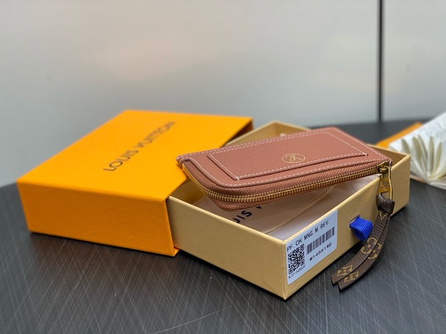 Louis Vuitton NEW Low Key Zipped Card Holder M14550 Cognac Brown