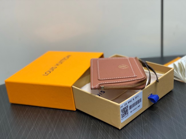 Louis Vuitton NEW Low Key Zipped Card Holder M14550 Cognac Brown
