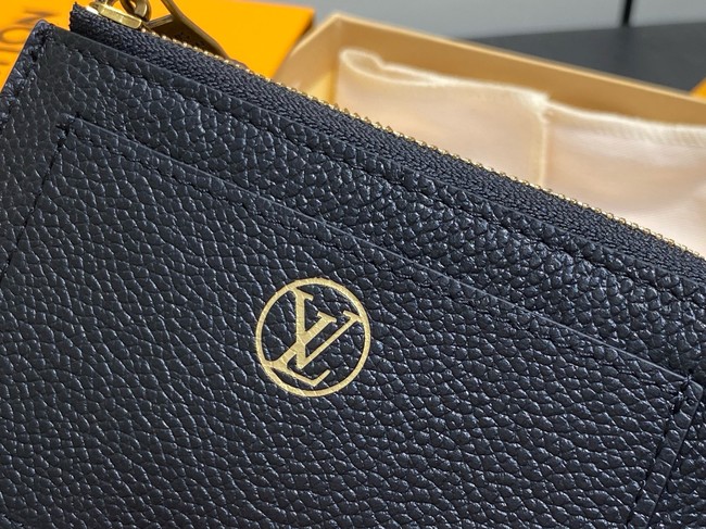 Louis Vuitton NEW Low Key Zipped Card Holder M14550 black
