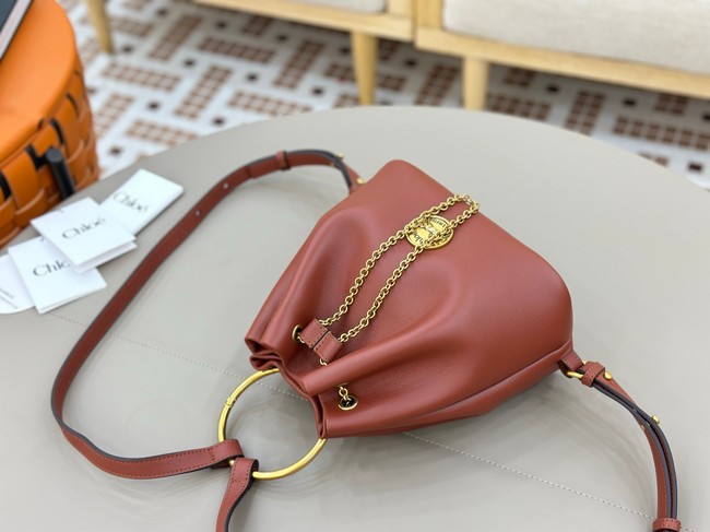 CHLOE leather shoulder bag 9965 tan