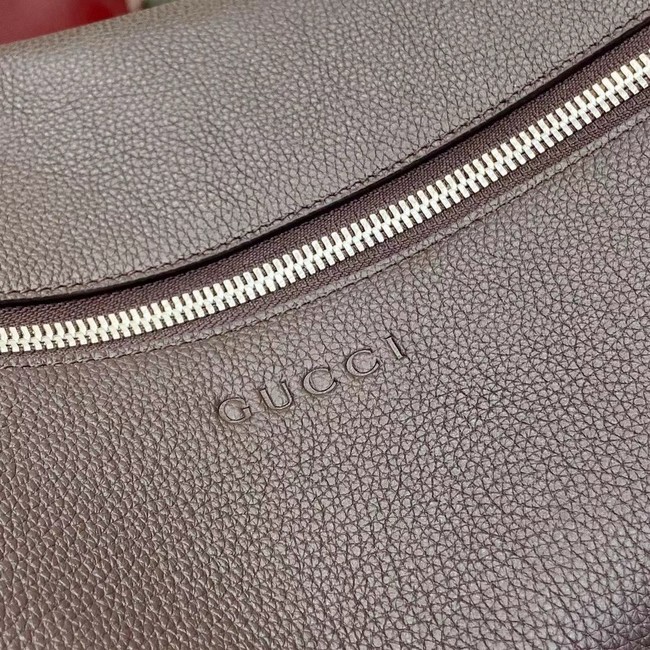 GUCCI B LARGE SHOULDER BAG 800194 dark brown