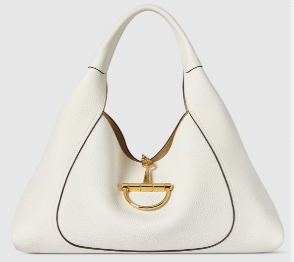 GUCCI SOFTBIT MAXI SHOULDER BAG 837466 white