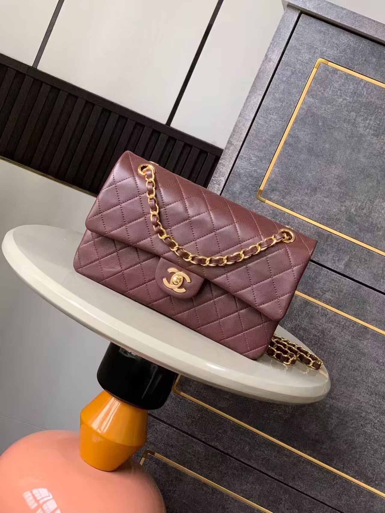 Chanel CLASSIC Original Leather11.12 HANDBAG 1112 Brown