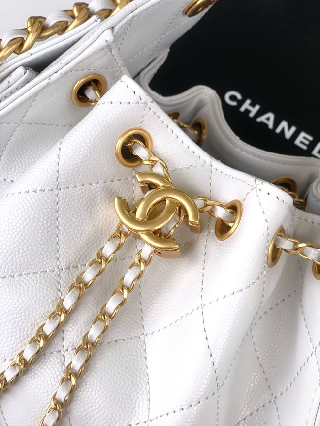 CHANEL 25 MINI HANDBAG AS5631 white