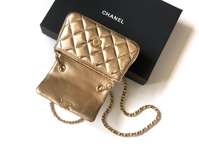 Chanel CLASSIC Original Lambskin 11.12 HANDBAG AS6564 gold