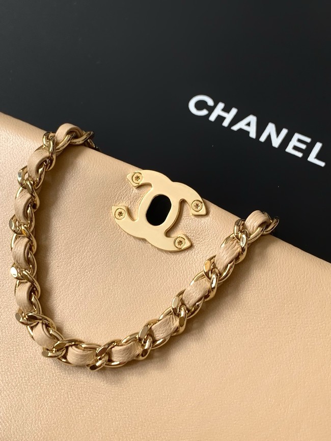 Chanel CLASSIC Original Lambskin 11.12 HANDBAG AS6564 light apricot
