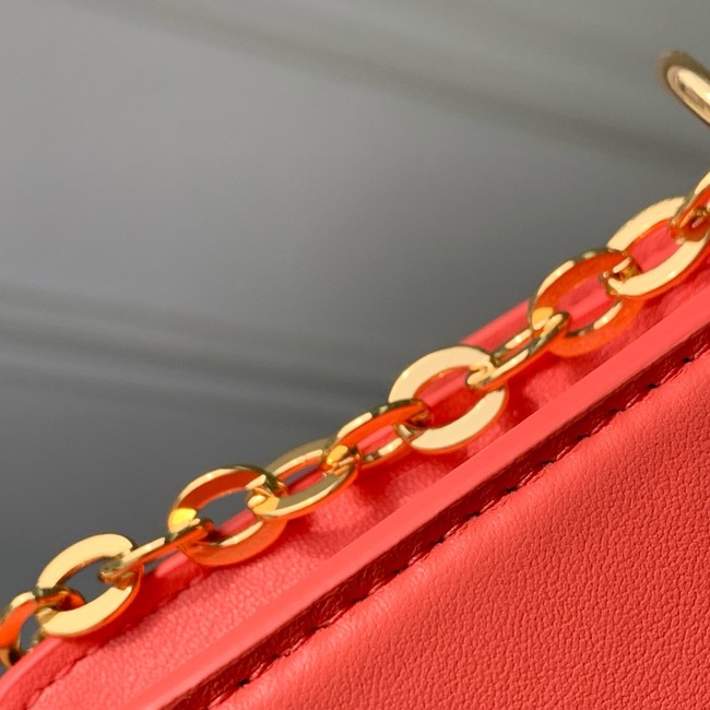 Louis Vuitton NEW Wallet On Chain LV Bloom M14581 Sweet Coral