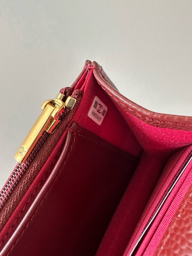 Chanel Classic Wallet On Chain Grained Calfskin AP4241-15