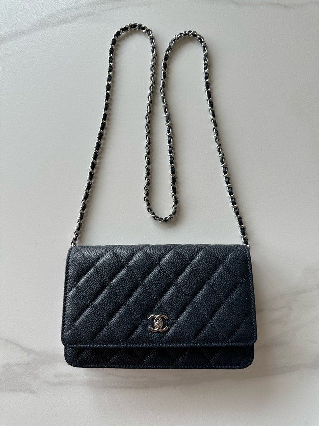 Chanel Classic Wallet On Chain Grained Calfskin AP4241-6