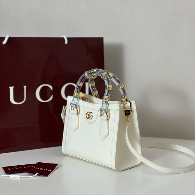 GUCCI BAMBOO DIVA SMALL BAG 832938 WHITE