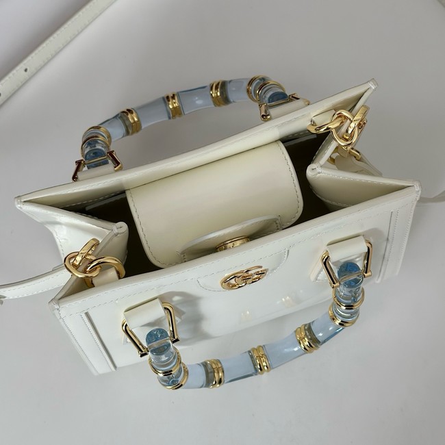 GUCCI BAMBOO DIVA SMALL BAG 832938 WHITE