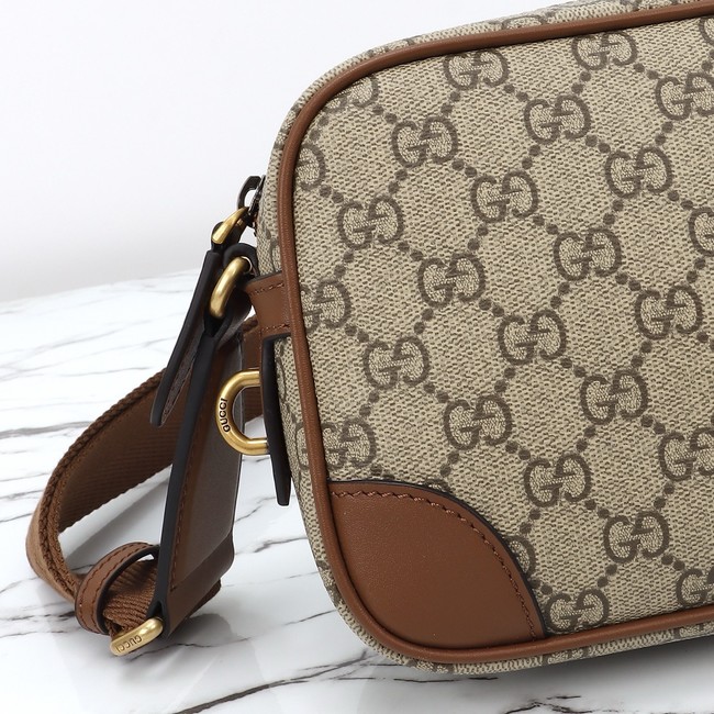GUCCI GG CANVAS SMALL CROSSBODY BAG 821216 brown