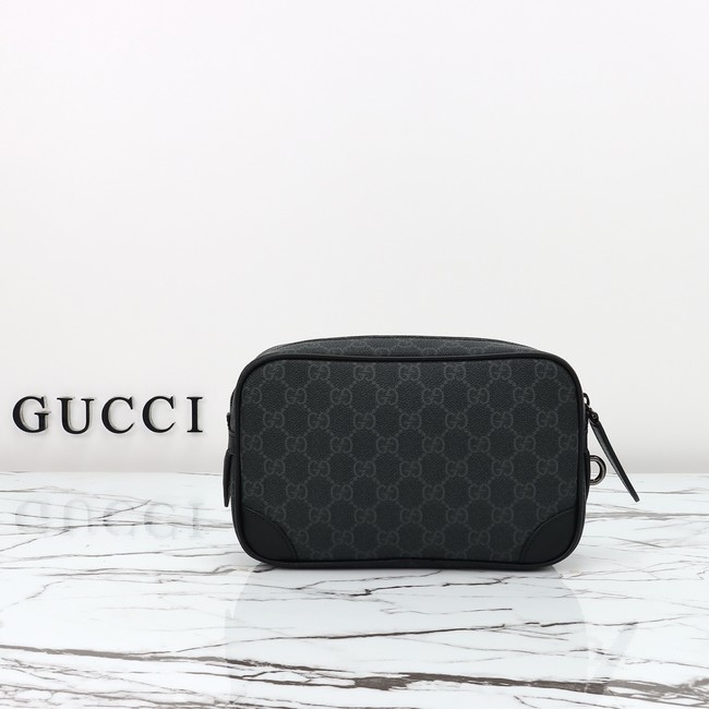 GUCCI Supreme canvas Clutche 821164 black