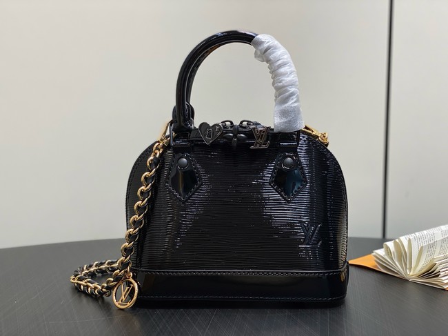 Louis Vuitton Alma Mini LV&I CUSTOMIZABLE K00015 black
