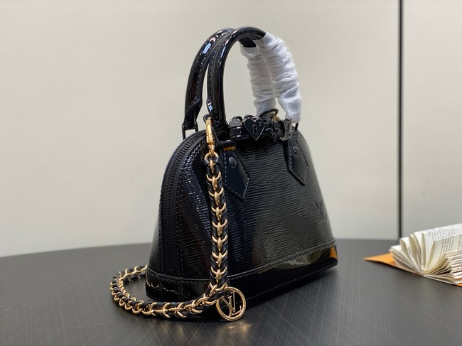 Louis Vuitton Alma Mini LV&I CUSTOMIZABLE K00015 black