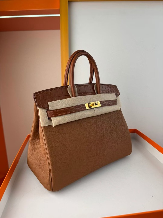 Hermes Birkin Bag Leather Nile crocodile&togo HBK2530-15