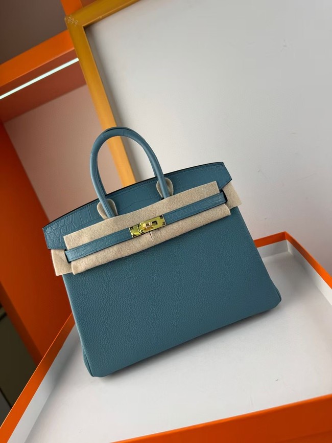 Hermes Birkin Bag Leather Nile crocodile&togo HBK2530-16