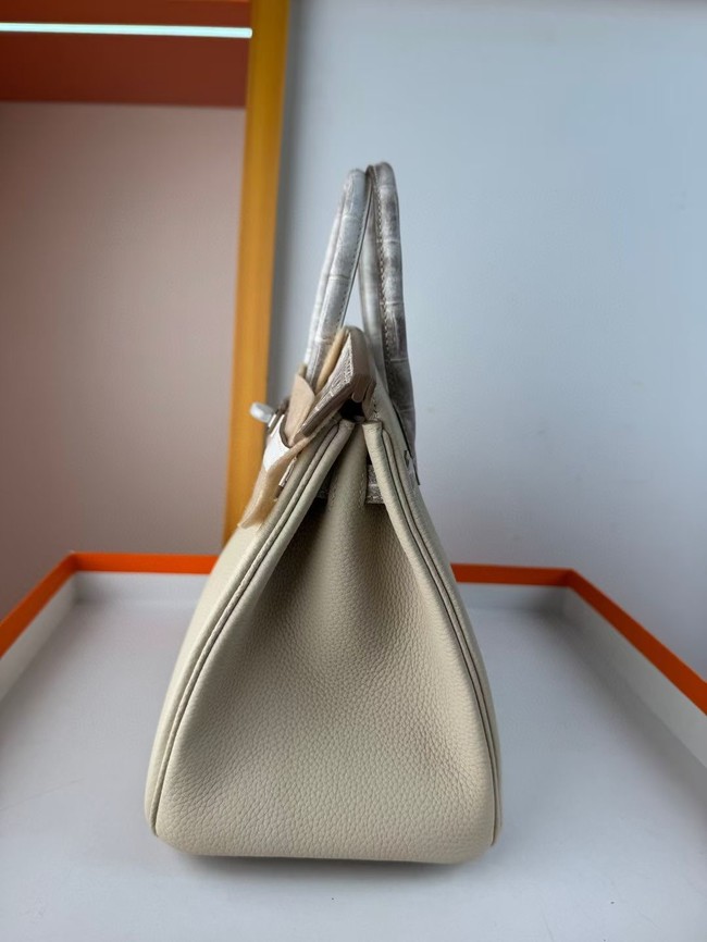 Hermes Birkin Bag Leather Nile crocodile&togo HBK2530-17