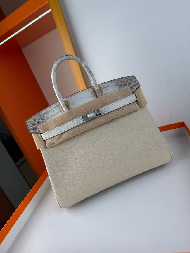 Hermes Birkin Bag Leather Nile crocodile&togo HBK2530-17