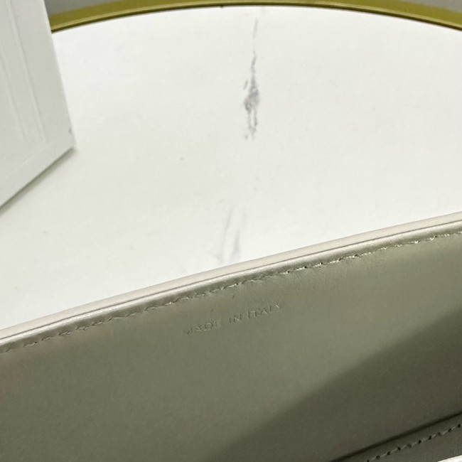 Celine CHAIN SHOULDER BAG TRIOMPHE IN SHINY CALFSKIN 197992 white