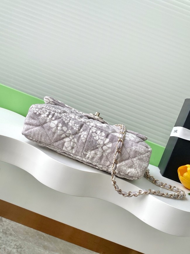 Chanel Flap Bag AS5454 gray & White