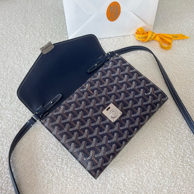 Goyard Calfskin Leather Shoulder Bag 55698 blue