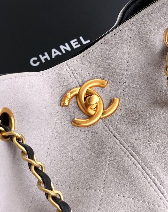 CHANEL Shopping Bag 99485 Black&gray