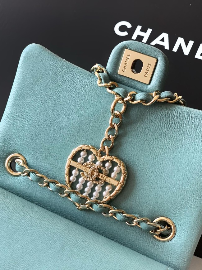 Chanel Classic Mini Bag with hook AP4760 light blue