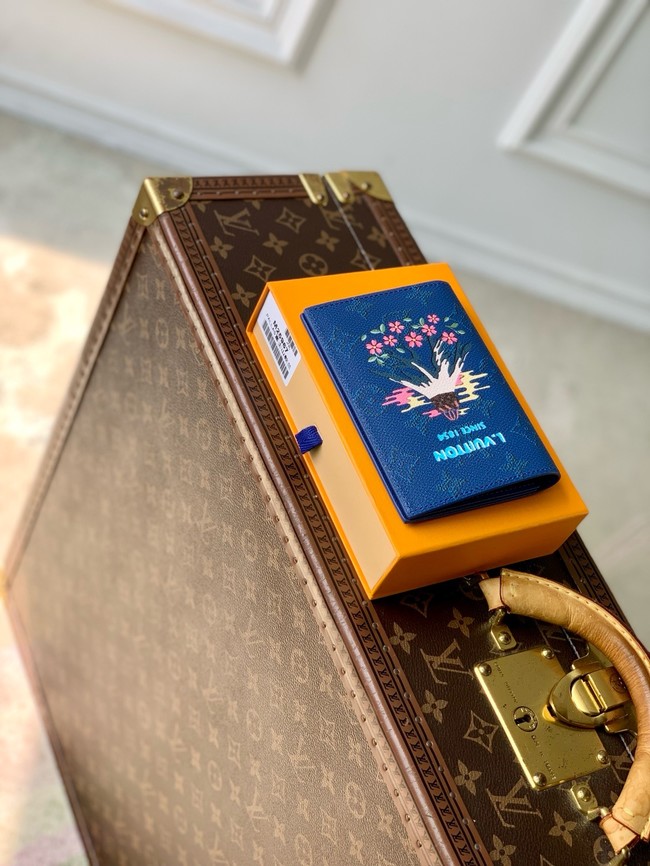 Louis Vuitton NEW Passport Cover M25967 Blue