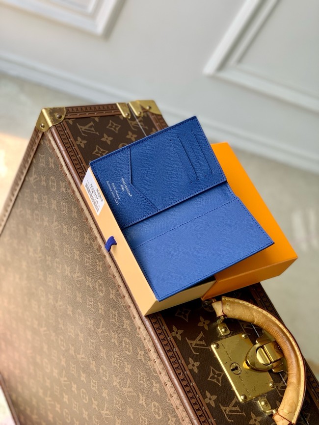 Louis Vuitton NEW Passport Cover M25967 Blue