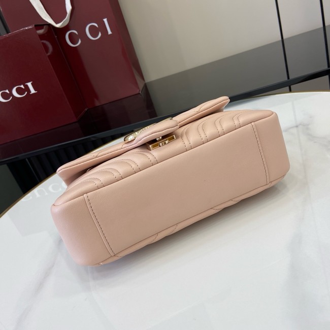 Gucci GG Marmont small shoulder bag 837280 Pale pink