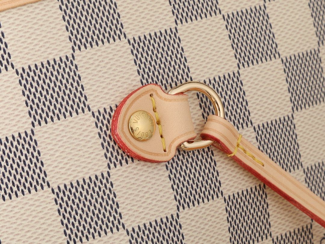 Louis Vuitton Damier Ebene Original NEVERFULL MM N40601 White&Pink