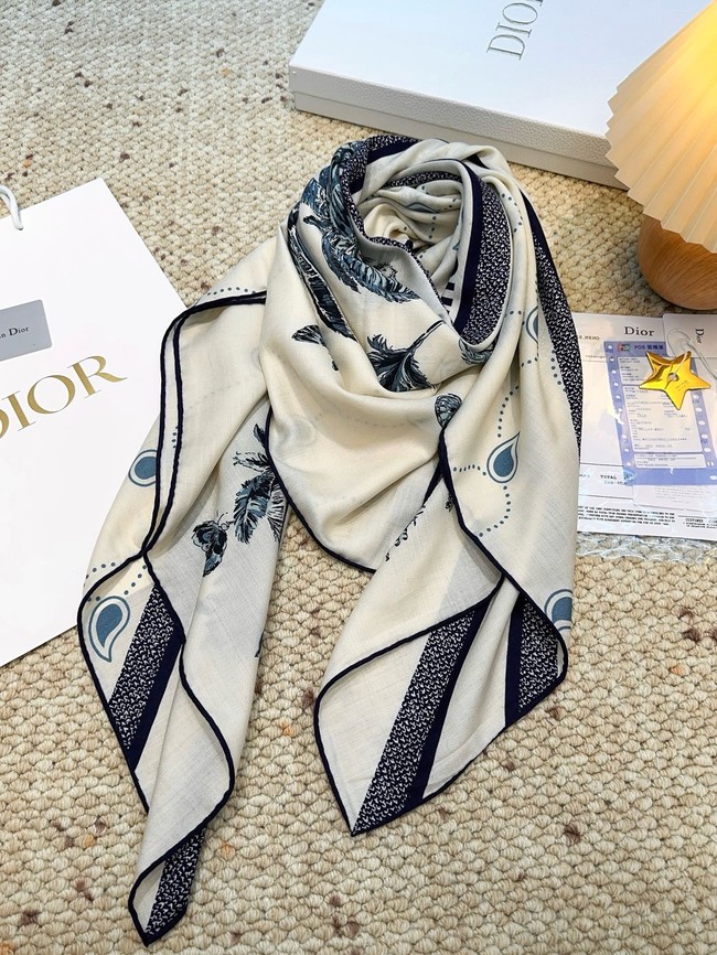 Dior Square Scarf Silk Jacquard XT270