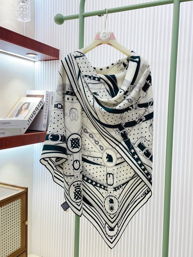 Hermes Square Scarf Silk Jacquard XT274