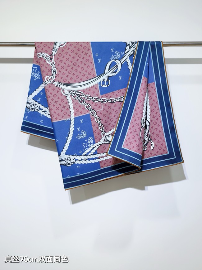 Louis Vuitton Square Scarf Silk Jacquard XT280