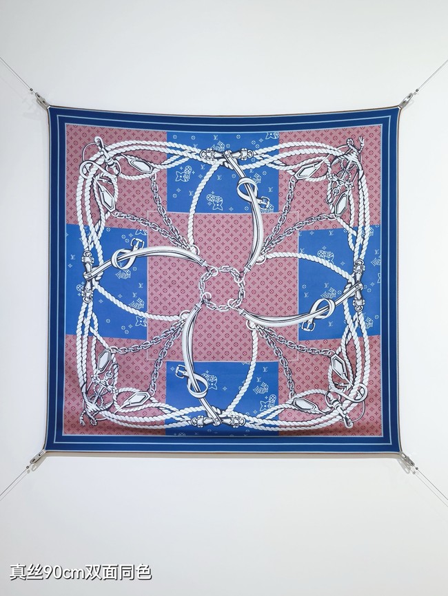 Louis Vuitton Square Scarf Silk Jacquard XT280