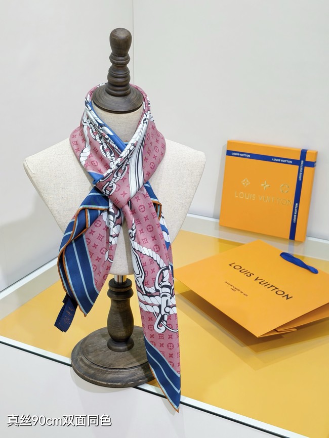 Louis Vuitton Square Scarf Silk Jacquard XT280