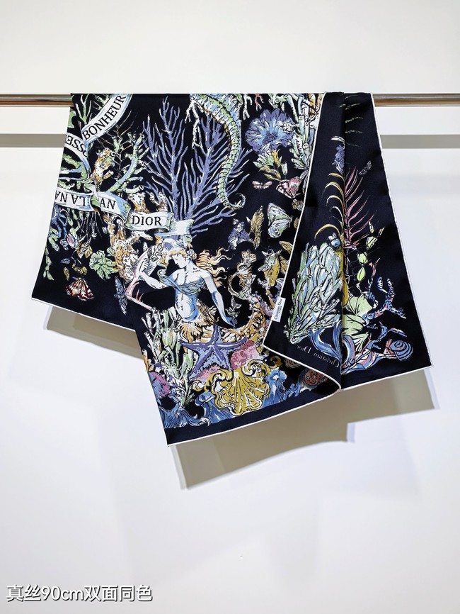 Dior Shawl Cashmere and Silk Jacquard KY091