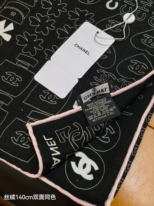 Chanel Shawl Cashmere and Silk Jacquard KY105