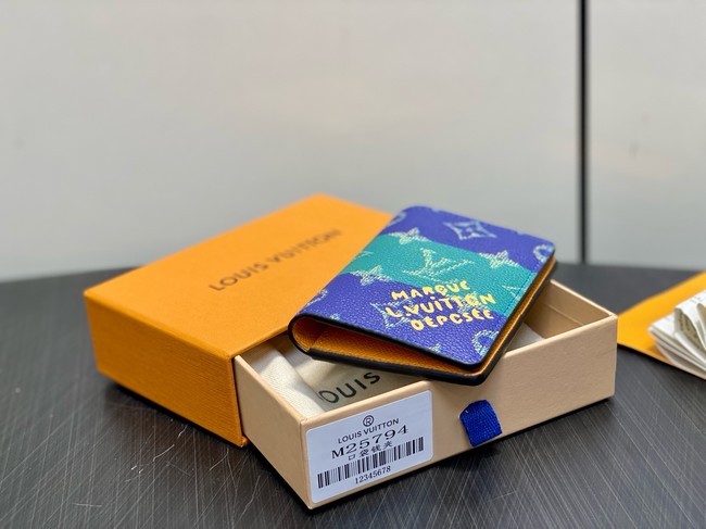 Louis Vuitton Pocket Organizer M25794 blue