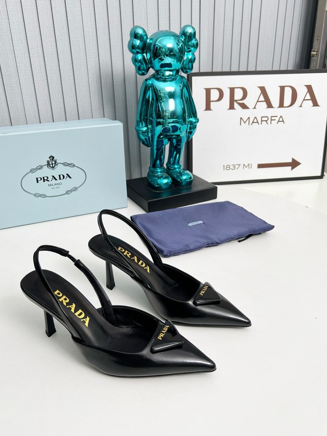 Prada leather slingback pumps 45086-5