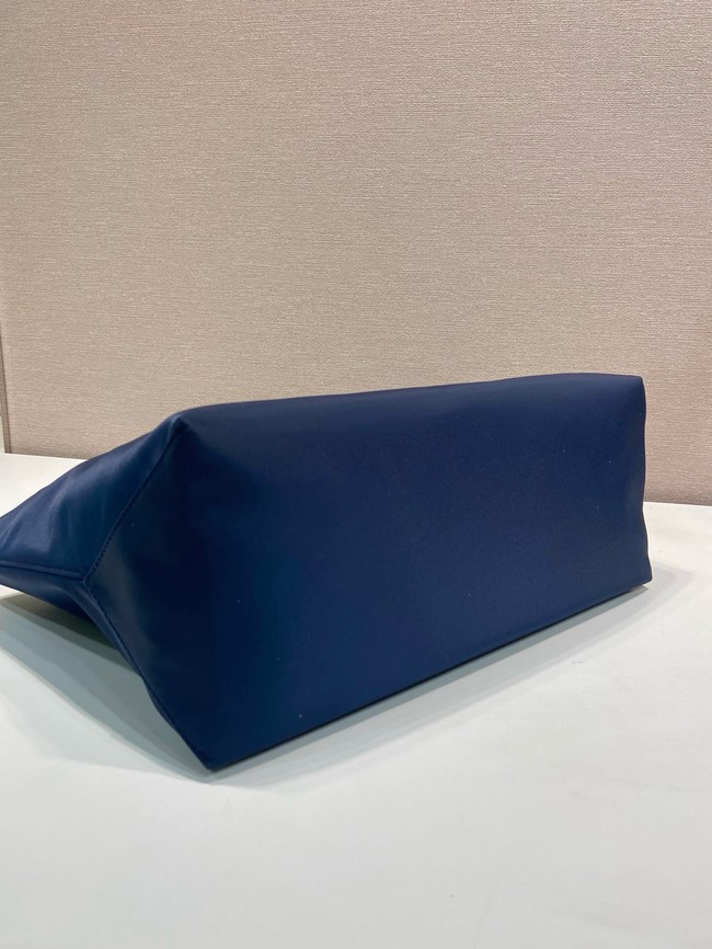 Prada Re-Edition 1978 medium Re-Nylon and Saffiano leather tote bag 1BG555 Baltic Blue