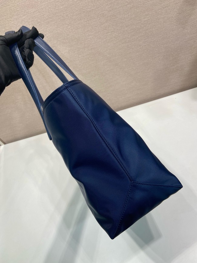 Prada Re-Edition 1978 medium Re-Nylon and Saffiano leather tote bag 1BG555 Baltic Blue