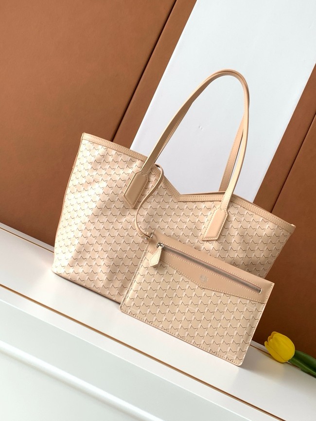 Goyard Calfskin Leather Tote Bag MM M8002 Nude