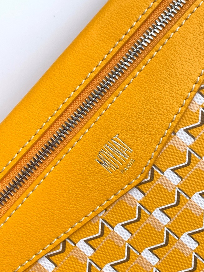 Goyard Calfskin Leather Tote Bag MM M8002 yellow