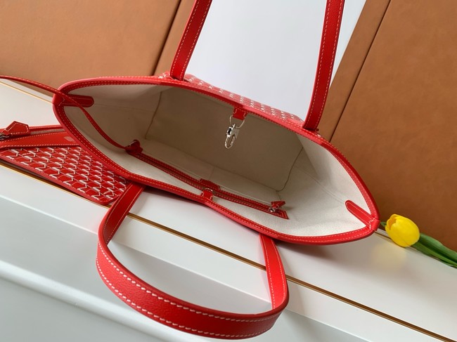 Goyard Calfskin Leather Tote Bag PM M8003 red