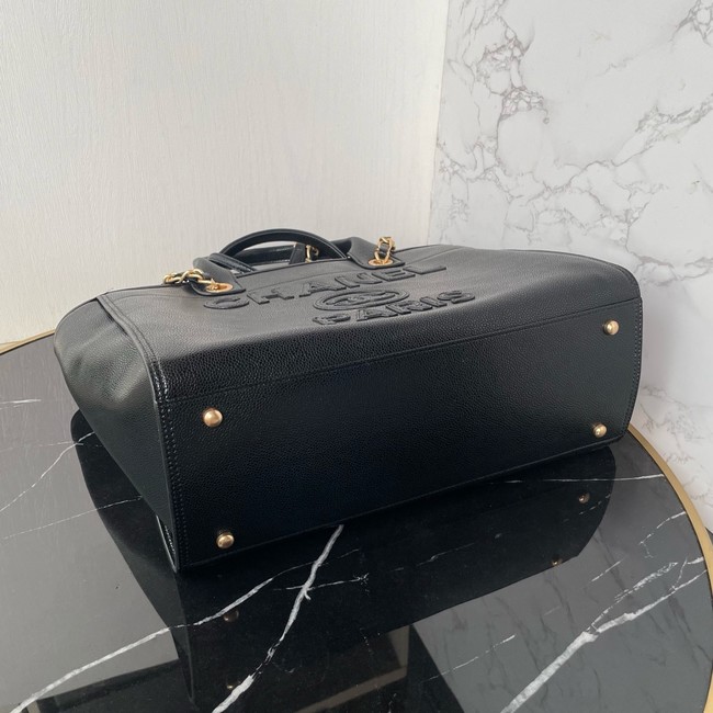 Chanel LARGE SHOPPING BAG Sheepskin AS3257 black