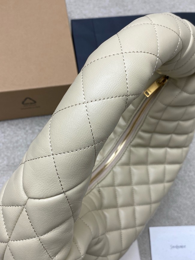 Yves Saint Laurent ICARE hobo in quilted nappa 858160 BLANC VINTAGE